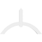 Ekena Millwork Archdale Architectural Grade PVC Gable Bracket, 48"W x 30"H x 4"D x 4"F, 15/12 Pitch GBP048X30X0404ARC00 - alternate 4
